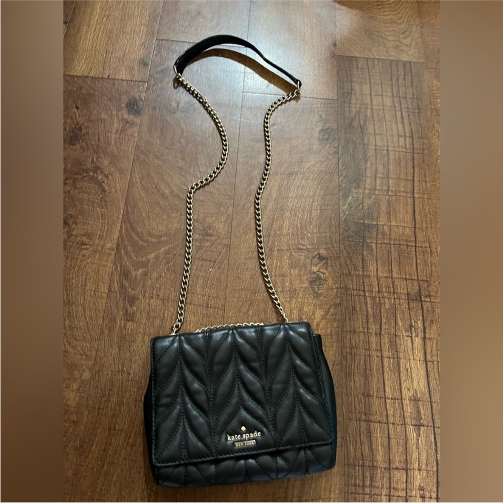 Kate Spade Black Quilted Chain Shoulder Bag - Picture 6 of 12